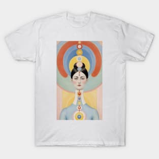 Hilma's Chromatic Womanhood: Abstract Spectrum of Expression T-Shirt